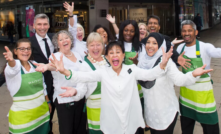 Waitrose staff group photograph